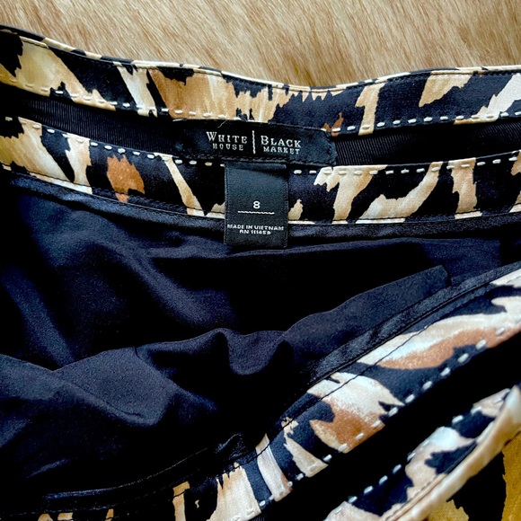 White House Black Market Leopard Print Skirt Size8 - Picture 3 of 3